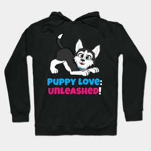 Adorable Husky Dog Puppy Hoodie